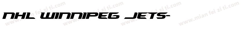NHL Winnipeg Jets字体转换